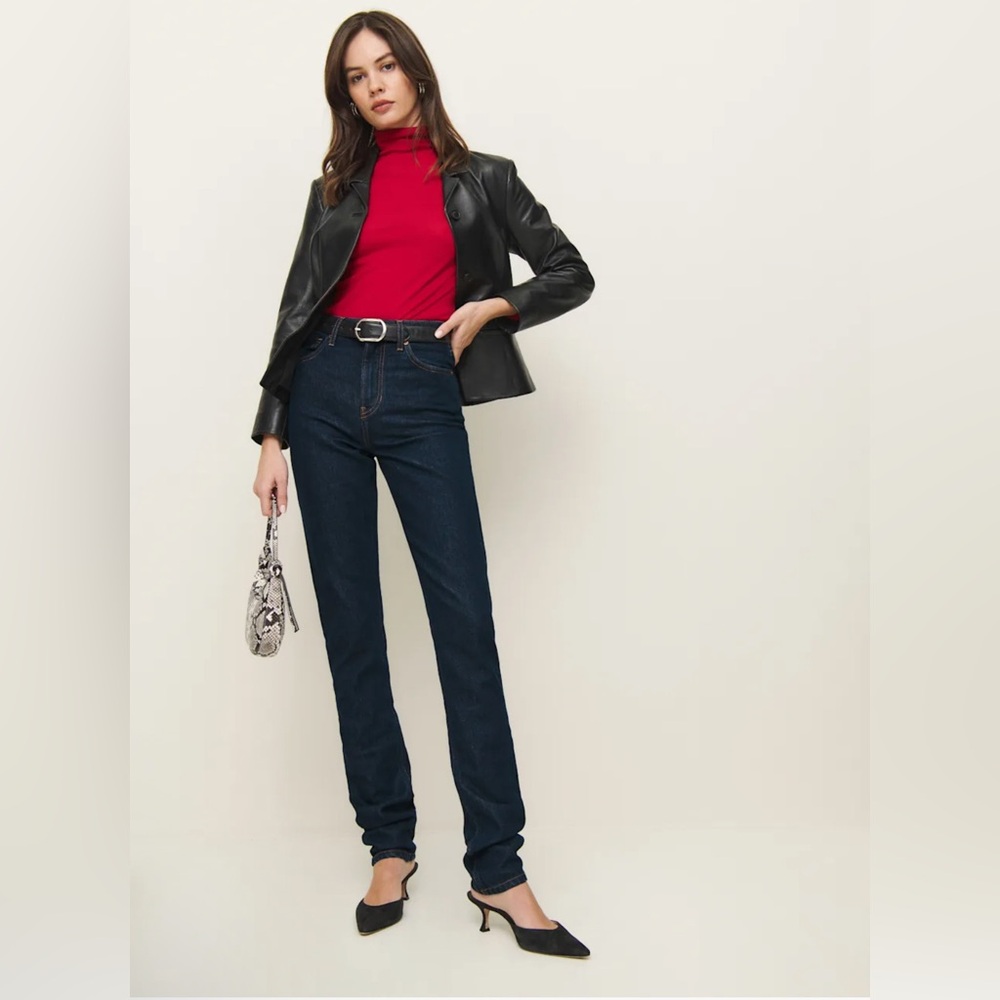 NWT Reformation Etta Stretch High Rise Slim Jeans - Size 30!